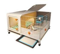 Jaula Lo último en jaulas for Conejos for Mascotas al Aire Libre, Elegante casa for, Acogedor Nido de for conejitos Felices