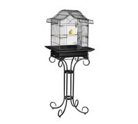 Jaula pajaros de pie 10,1 kg 4 comederos jaula pájaros pedestal pajarera de pie