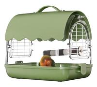 Jaula Pajaros Jaulas para Pájaros Mochila Transportadora De Pájaros Con Percha, Bolsa De Viaje Transparente Para Jaula De Pájaros Con Cubierta De Sombra, Ventana Visible Para Loros Y Periquitos Jaulas