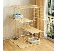 Jaula para animales pequeños, Jaula para mascotas, Jaula for gatos, jaula for conejillos de indias, jaula for hámster, jaula de metal for animales pequeños, casa grande for mascotas de interior, plega