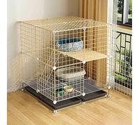 Jaula para animales pequeños, Jaula para mascotas, Jaula for gatos, jaula for conejillos de indias, jaula for hámster, jaula de metal for animales pequeños, casa grande for mascotas de interior, plega