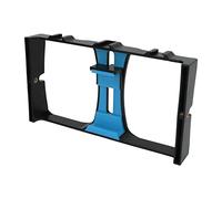 Jaula para Cámara de Video para Teléfono ABS Estabilizador de Video para Teléfono Inteligente de Mano Portátil Agarre para Jaula de Video para Teléfono con Montura de Zapata Fría (Azul)