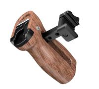 Jaula para cámara, mango lateral izquierdo/derecho, mango de madera equipado con zapata fría