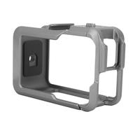 Jaula para Cámara para OSMO Action 4, Action 3, Marco Protector de Aleación de Aluminio para Cámara Vlogging para Action 4 3, Zapatas Frías Duales Incorporadas, Conector