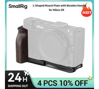 Jaula para cámara SmallRig ZR / Kit de jaula / Placa de montaje en forma de L con mango de madera para Nikon ZR, opciones de expansión versátiles 5906 L-Shaped 5906