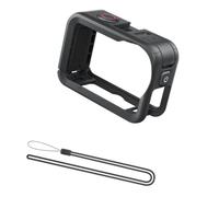 Jaula para cámara Vlogging para Action 6, marco de expansión con múltiples ranuras, acceso abierto cuerpo, cambios sencillos de accesorios, correa para la muñeca que respalda a los creadores de