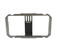 Jaula para cámara y rig de Video para Smartphone, estabilizador portátil de Video para teléfono con Dobles Asas, Jaula de vlogging de aleación de Aluminio con monturas de Zapata