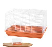 Jaula para chinchillas Hábitat ventilado para pequeños animales, fondo