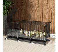 Jaula para conejos - Parque para mascotas, conejo, pollo, parque para animales pequeños, cerca de alambre de metal portátil para interiores para pequeños, conejillos de indias, conejos, cerca para jau
