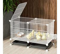 Jaula para conejos - Parque para mascotas, conejo, pollo, parque para animales pequeños, cerca de alambre de metal portátil para interiores para pequeños, conejillos de indias, conejos, cerca para jau
