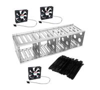 Jaula para Disco Duro 3,5 Pulgadas de Acero Inoxidable, 12/16 | Diseño Hueco Riel Guía, Flujo de Aire Mejorado Prueba de Golpes, para Chasis y Ventiladores 120mm