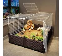 Jaula para Gallineros Y Conejos Malla De Hierro Encriptada para Montar En Casa, Ideal para Granjas De Interior Y Exterior Ideal para DueñOs De Mascotas(74 * 74 * 55cm)