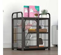 Jaula para Gatos, Recinto Grande para Gatos, Jaulas para Cobayas De 3 Niveles con Puertas Y Escaleras, Valla para Animales Pequeños, Jaula para Gatitos Antisaltos, Uso En Interiores, Jaulas para Mas