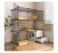 Jaula para Gatos, Recinto Interior for Gatos con Caja de Arena integrada Varios tamaños(75 * 39 * 109cm)