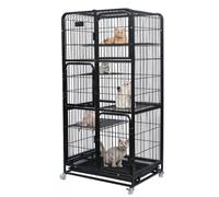 Jaula para gatos Villa para gatos Villa para gatos de Tres Pisos Jaula para gatos de Dos Pisos Jaula para gatos Nido para gatos Casa para gatos Jaula para gatos (tamaño: 7) (A 2)