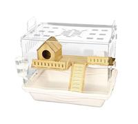Jaula para hábitat transparente para animales pequeños, carcasa de acrílico portátil, casa ventilada para mascotas, espacioso mirador para hámsters enanos, jerbos, ratones, ratas, cobayas, trai