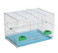 Jaula para hámster de gallinero con Valla de Metal, casa para erizos con Bandeja Inferior extraíble, Suministros para Mascotas, Cuidado de Aves de Corral (Azul 40 * 30 * 30 cm)