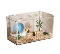 Jaula para hámster El Tanque Transparente de acrílico la casa del Oso Oro Respirable Jaula hámster(XL)