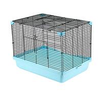 Jaula para hámster Jaula para hámster Azul Transparente Jaula para hámster Villa Jaula de Transporte portátil Castillo Nido de hámster Jaula de cría Suministros para Mascotas (Azul 47 * 32 * 34 cm)