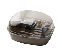 Jaula para hámster - Pequeña casa de animales transparente, zona de juego | Jaula de interactiva, mini refugio de animales, jaula de ratón enano, caja de roedores, bicicleta de entrenamiento