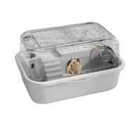 Jaula para Hámster - PP 35x25x18,5cm | Hogar Universal para Animales pequeños, Kit básico de jala para hámśter | Pequeño hábitat para hamsťer, Jaula Transparente para Mascotas | Dormitorio Dormitorio