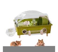 Jaula para hámster - Recinto para casa de Mascotas, Transparente para Mascotas con diseño Seguro, hábitat de Animales pequeños, jerbo Enano con Guinea de hámster, hurón Interior y Exterior para e