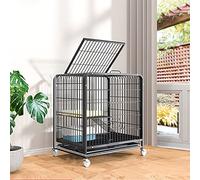 Jaula para hurones, parque infantil para gatos | Jaula para gatos, parque infantil para gatos de interior, casetas de alambre metálico, 2 puertas delanteras/comedero/ruedas para interiores y exteriore