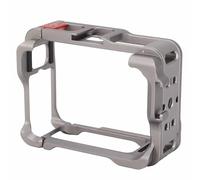 Jaula para Insta360 Ace Pro 2, carcasa protectora de metal, marco de montaje de cámara de acción con zapata fría para micrófono de luz de video