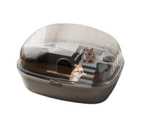 Jaula para jerbos, jaulas para hámster y hábitats | Jaula de casa Transparente para Comodidad de Animales pequeños - El hábitat Espacioso Mide 13,98 x 10,83 x 7,87 Pulgadas, Ideal para la