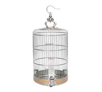 Jaula Para Loros Jaulas De Acero Inoxidable Para Pájaros, Jaula Redonda De Metal Para Pájaros, Portador De Casa, Portadores De Pájaros Retro Creativos Para El Jardín Del Hogar Para Exteriores Interior