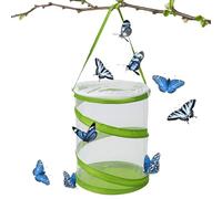 Jaula para mariposas - Terrario Pop-up con recinto de malla transparente - El hábitat de las orugas permite ver fácilmente a través, recinto con mariposas de interior, 16 x 20 cm de alto