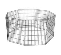 Jaula para Mascotas Alambre para Mascotas Valla para Mascotas Segura Y Estable Valla De Metal De 8 Piezas Jaula para Perros Plegable De Gran Espacio Varios Tamaños,S