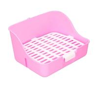 Jaula para Mascotas de Animales Pequeños de Primera Calidad, Caja de, Bandeja de Tocador para Hámster, Conejo, Resistencia Al Impacto, Fácil de Instalar (Rosáceo)