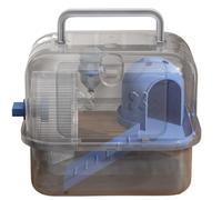 Jaula para Mascotas Jaula for hámster espaciosa, Transparente, portátil y, de Doble Capa, for Uso en Exteriores(Blue)