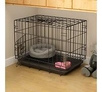 Jaula para Mascotas, Perro, Gato, Cachorro, Jaula para Gatos, Jaula para Gatos, Jaula Plegable De Metal con Bandeja, Fácil De Transportar Y Transportar, Entrenamiento De Cachorros (