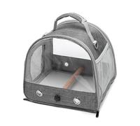 Jaula para mochila de viaje para pájaros, de viaje para pájaros | de transporte para percha para periquitos, de viaje plegable para jaula de loros para periquitos, loros