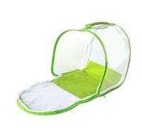 Jaula para orugas - Jaula de red plegable con asa - Contenedor de animales para observar orugas, mariposas monarcas y mariquitas, 9,84 x 9,84 x 9,84 pulgadas