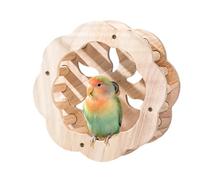 Jaula para pájaros - Accesorio de soporte de madera, juguete de inteligencia para periquitos, textura natural duradera | Home Conures Cockatiels Pinzones Budgies Escalada Descanso Actividad de