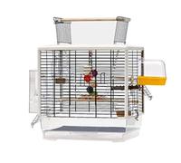 Jaula para pájaros. Bird Cages Large Bird Cage Clear Ornamental Birdcages Luxury Breeding Bird Carriers Square Flight Cage(Style D)