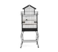 Jaula para pájaros. Bird Cages Large Bird Carriers Metal Bird Cage Medium Small Parrot Flight Cage Detachable Rolling Stand Birdcages
