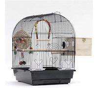 Jaula para pájaros. Bird Cages Simple Retro Birdcages Wrought Iron Bird Cage with Rolling Stand Large Durable Bird House Carrier 20 Inch(C Set)