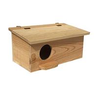 Jaula para pájaros, casa para pájaros de Madera para Exteriores, Caja cálida para cría de Loros, casa pequeña para hámster, Suministros para Mascotas, Cuidado de Aves de Corral (A 27 * 15 * 13 cm)