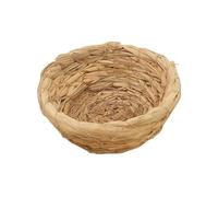 Jaula para pájaros de cría, accesorios para jaula de nido de pájaros | Nido de paja de base plana para pájaros, loros, conejos, hámster, jerbo, cavy, chinchillas