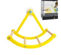 Jaula para pájaros, ejercicio de gorrión resistente a las mordidas, juguete balancín interactivo de 10 pulgadas con diseño seguro, soporte, accesorio de jaula de estilo juguetón
