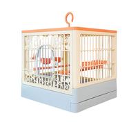Jaula para pájaros en pie | Transporte con Percha,Lâmpadas Noturnas RGB LED COM Ajuste De Brilho | para Inseparables Conures Aras Calopsitte Transporte Alimentación Forraje Descanso Interior y Jardín