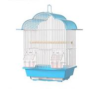 Jaula para pájaros Jaula for pájaros, casa, pájaro, Chalet, cajón, chasis, Puertos de expansión, manija, cacatúas, periquitos, gorriones Java Soporte de Jaula de Vuelo(Blue,Grande)
