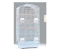Jaula para Pájaros, Jaula Pájaros, Gallinero, Gran Espacio, Jaula for Loros de Hierro en Capas, Jaula Grande for pájaros de Metal con Puerto Colgante Externo, Suministros for Mascotas(White)