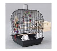 Jaula para pájaros Jaula portátil de viaje para pájaros de tamaño pequeño Jaula para pájaros de metal divertida Jaula para pájaros grande para cacatúas Agapornis Jaula para pájaros con caja de cría Ja