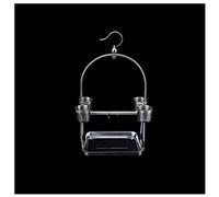 Jaula para pájaros/jaulas de pájaros de acero inoxidable, estante para loros pequeño y mediano grande, jaula de pájaros de piel de tigre con chasis de taza de comida para periquitos, canarios, jaula