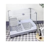 Jaula para pájaros, Jaulas for pájaros Grandes Vintage de Hierro Forjado con Ruedas, portátiles, for Viajes y vuelos(Grey)